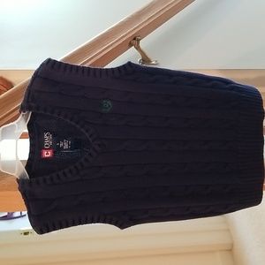 Boys blue knit sweater vest